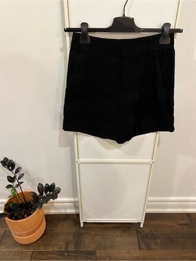 Babaton Black Kelly Wrap Skort Size 4